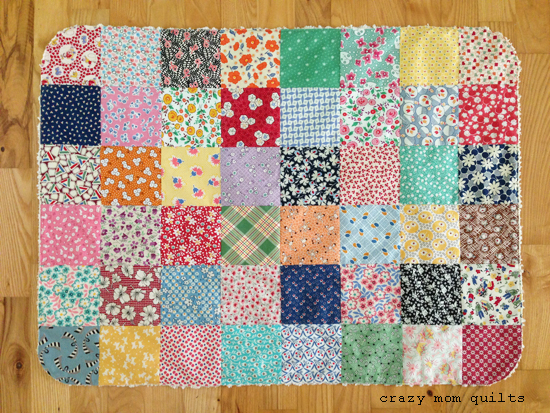 crazy mom quilts: patchwork chenille rug